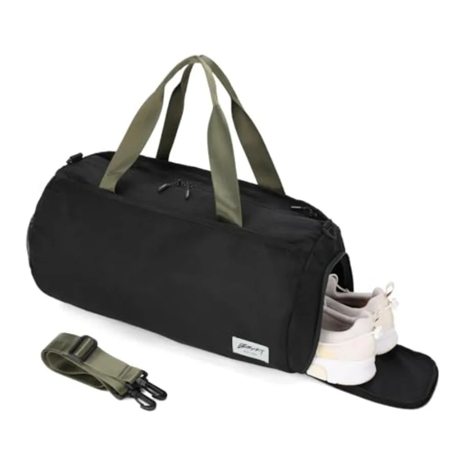 Gym Bags for Men with Side Pocket 38L Large Sports Gym Duffle Bag Adjustable StrapandShoe Compartment, Waterproof, Spacious, Du