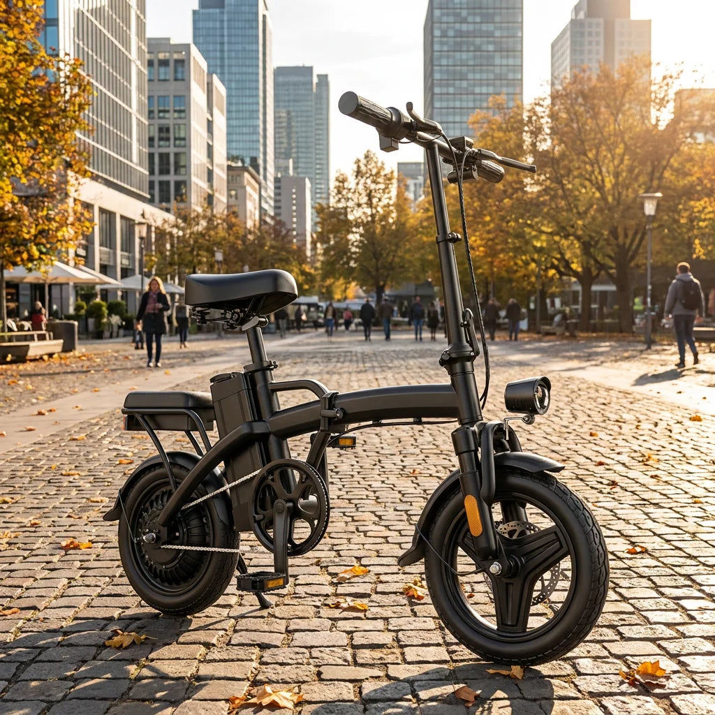 G11 14 Inch Folding Electric Bike 48V 500W 10Ah Battery Max 32km/h 3 Riding Modes Dual Disc Brake Adult Urban Commuter Foldable Ebike