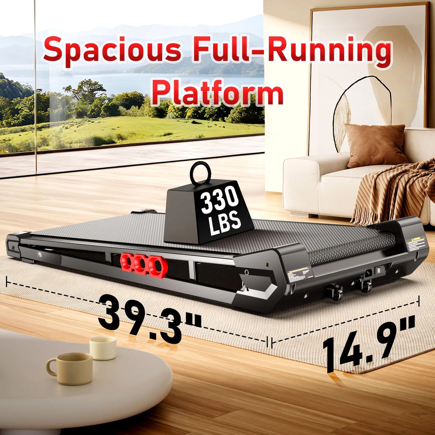 AKLUER Under Desk Vibration Walking Pad - 3 in 1 Vibration Plate Treadmill with Remote Control, Quiet Brushless with 5% Manual Incline, Portable for Home Office