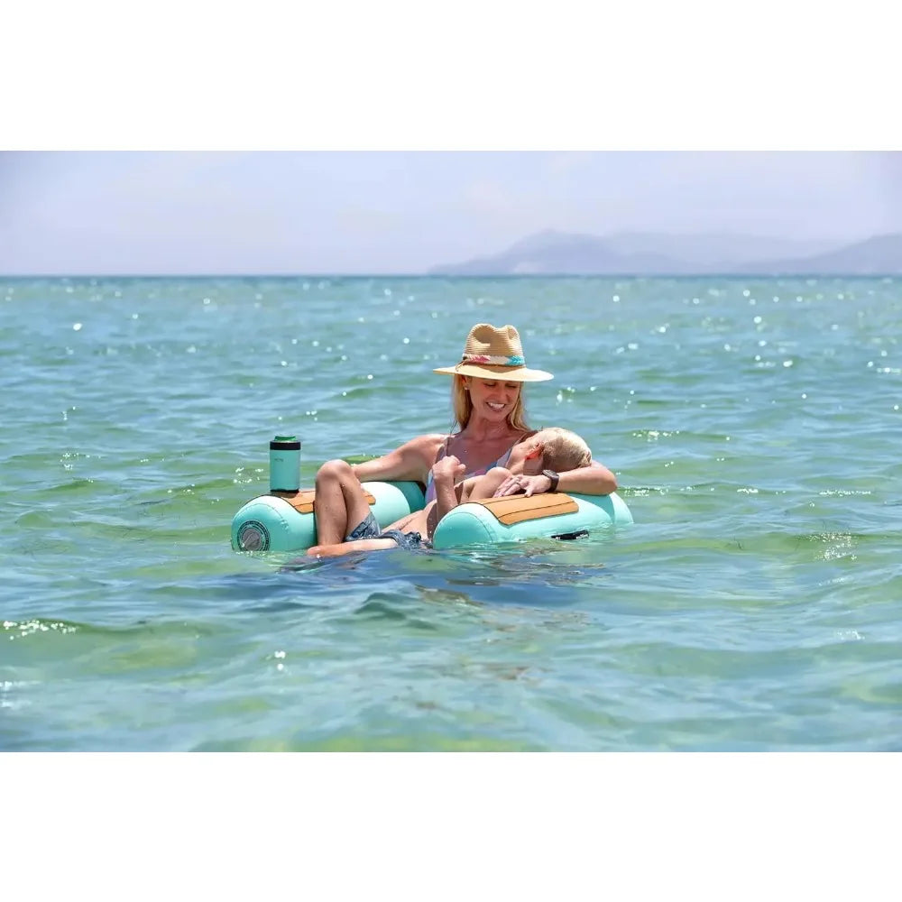 Hangout Suite Floating Chair Pool Beach Lake Boat Float Adults Family Friendly 4FT Multiple Colors 1 or 2 Pack, Customized