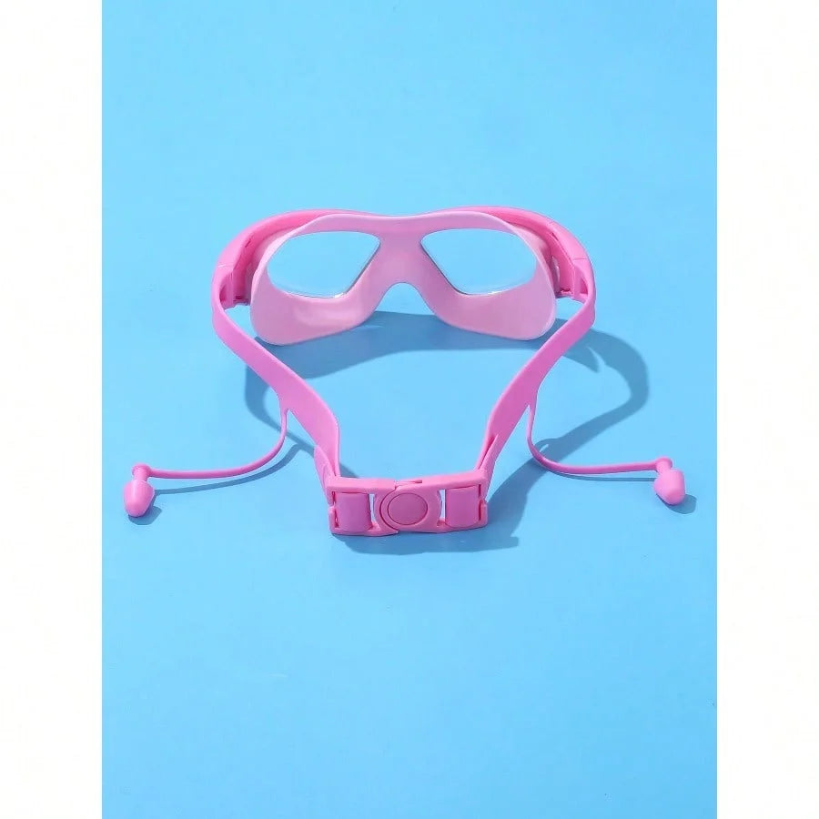Oversized Swimming Goggles, Anti-Fog Anti-Water Silicone Swim Glasses With Ear Plugs, Suitable For Swimming Training And Leisure, Holiday Gift, Beach Essentials, Beach Accessories, Pool Float