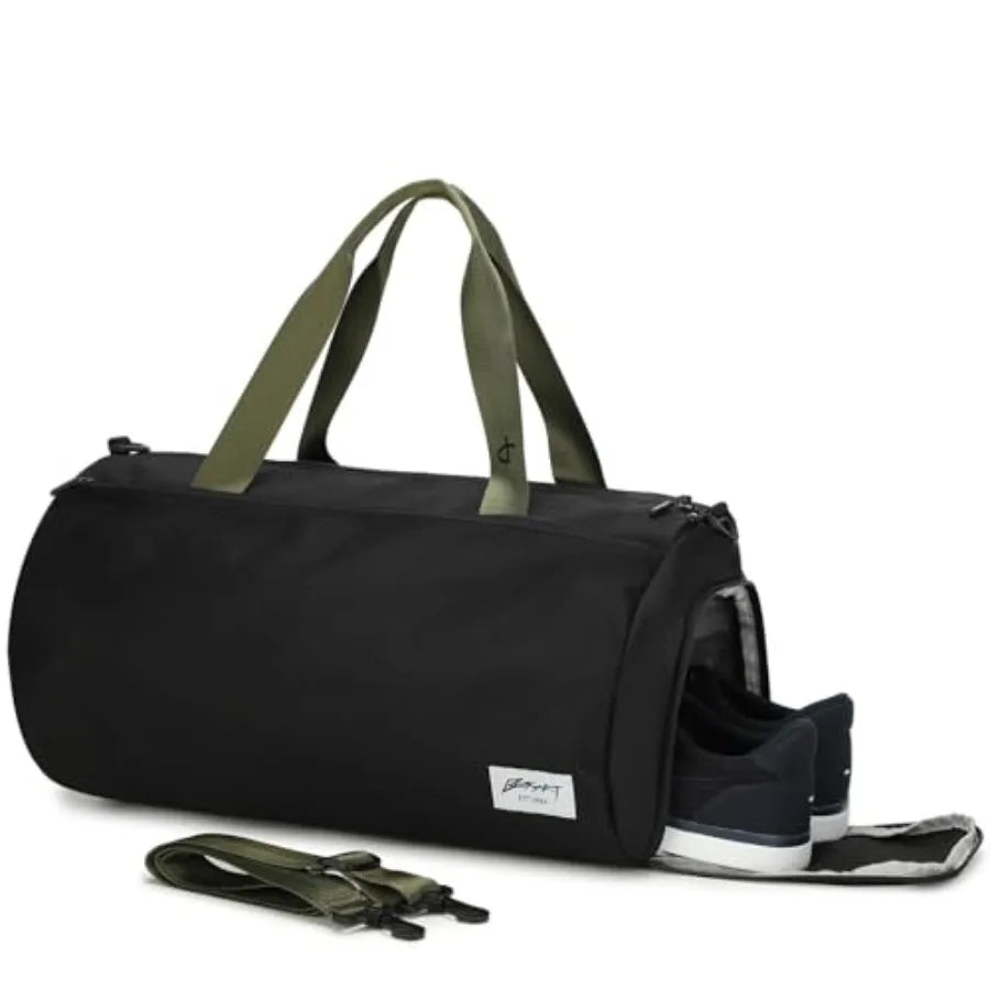 Gym Bags for Men with Side Pocket 38L Large Sports Gym Duffle Bag Adjustable StrapandShoe Compartment, Waterproof, Spacious, Du