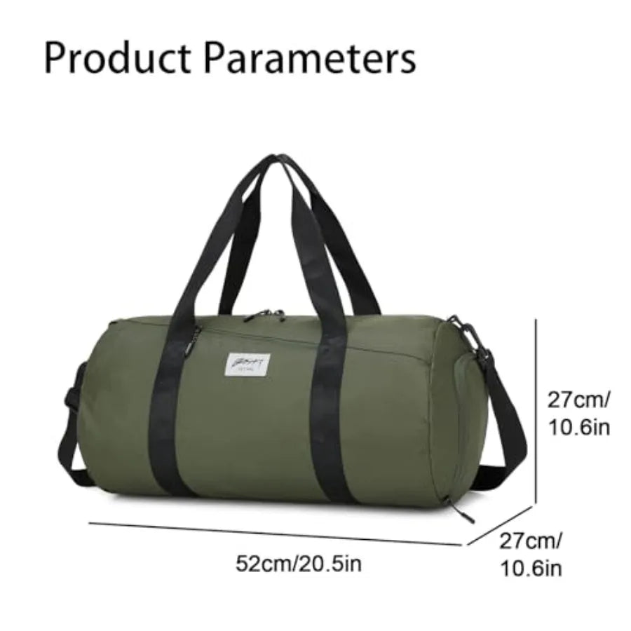 Gym Bags for Men with Side Pocket 38L Large Sports Gym Duffle Bag Adjustable StrapandShoe Compartment, Waterproof, Spacious, Du