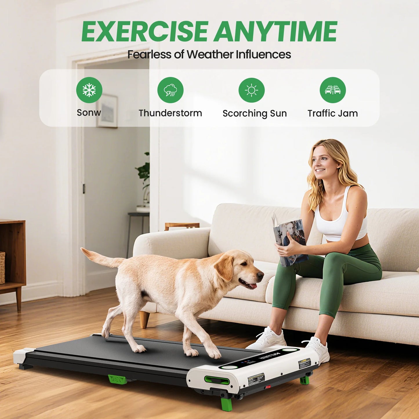Akluer Walking Pad Treadmill with Incline, 2.5HP Quiet Brushless Motor Under Desk Treadmill, 330LBS Capacity Portable Walking Machine with LED Display Remote Control, 5% Incline Foldable Treadmill for Home Office Fitness