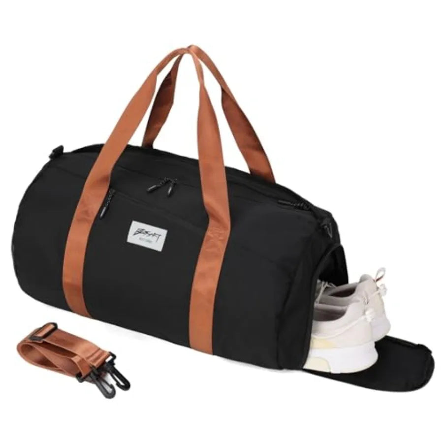 Gym Bags for Men with Side Pocket 38L Large Sports Gym Duffle Bag Adjustable StrapandShoe Compartment, Waterproof, Spacious, Du
