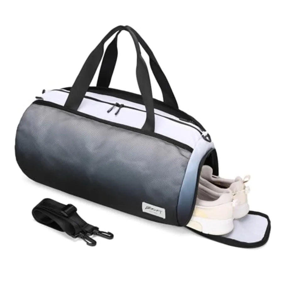 Gym Bags for Men with Side Pocket 38L Large Sports Gym Duffle Bag Adjustable StrapandShoe Compartment, Waterproof, Spacious, Du