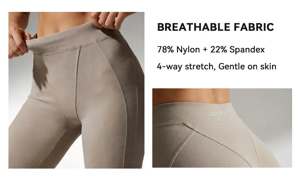 Airila 2-Piece Yoga Set Sports Bra and Leggings Pilates Gym High-Waisted Sports Casual Pants Butt-Lifting Running Shapewear Pants