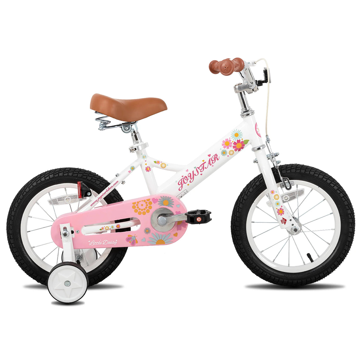 JOYSTAR Little Daisy Kids Bike for Girls Ages 2-7 Years,  Bikes with Doll Bike Seat & Streamers,Bikes with Flag & Number Plate
