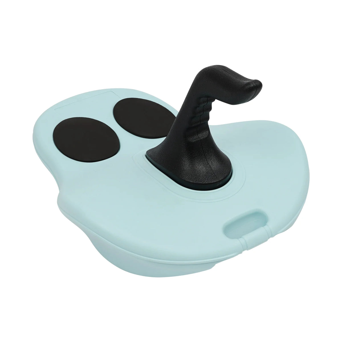 Handheld Outdoor Snow Sled Blue PE Blow Molding Thick Base 220.46lbs Max Load Ergonomic Curved Handle PE Blow Molding Ski Board Portable Pull Snow Slider For Snow Slope Ski Resort Family Outdoor