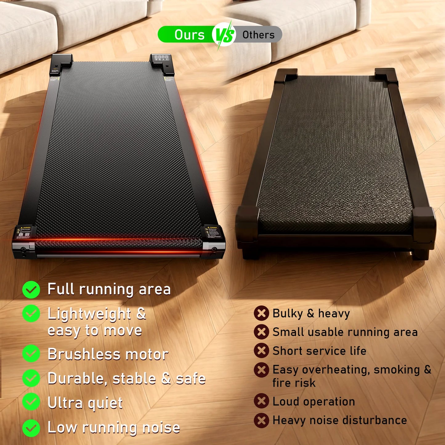 AKLUER Under Desk Vibration Walking Pad - 3 in 1 Vibration Plate Treadmill with Remote Control, Quiet Brushless with 5% Manual Incline, Portable for Home Office