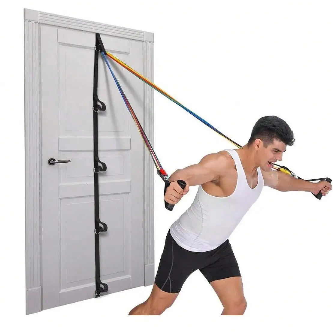 Door Resistance Band, No Drilling Or Installation Required, Home Gym Equipment Fitness Accessory, Portable Workout Equipment