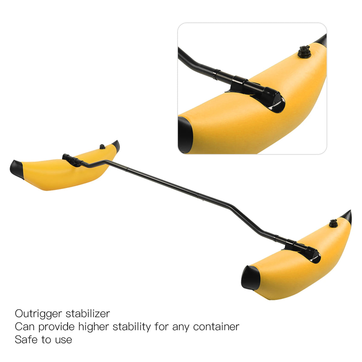 Kayak Outrigger Stabilizer Inflatable Kayak Stabilizer PVC Canoe Outrigger Kit Floating Balancing Canoe Boat Accessory