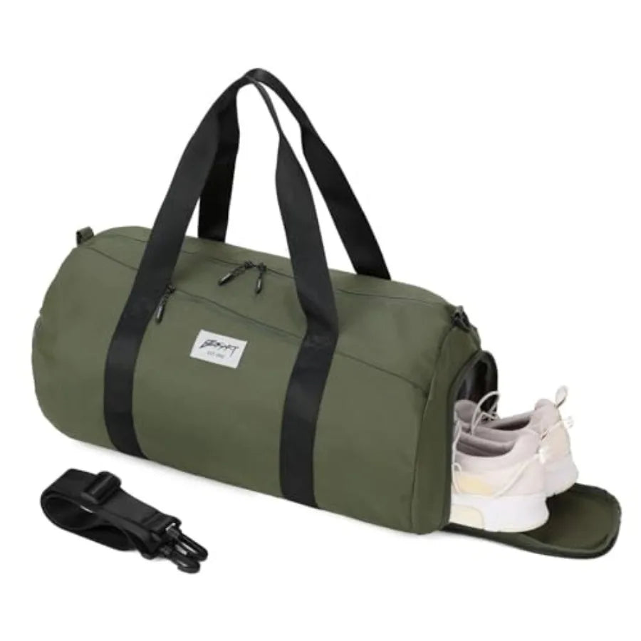 Gym Bags for Men with Side Pocket 38L Large Sports Gym Duffle Bag Adjustable StrapandShoe Compartment, Waterproof, Spacious, Du