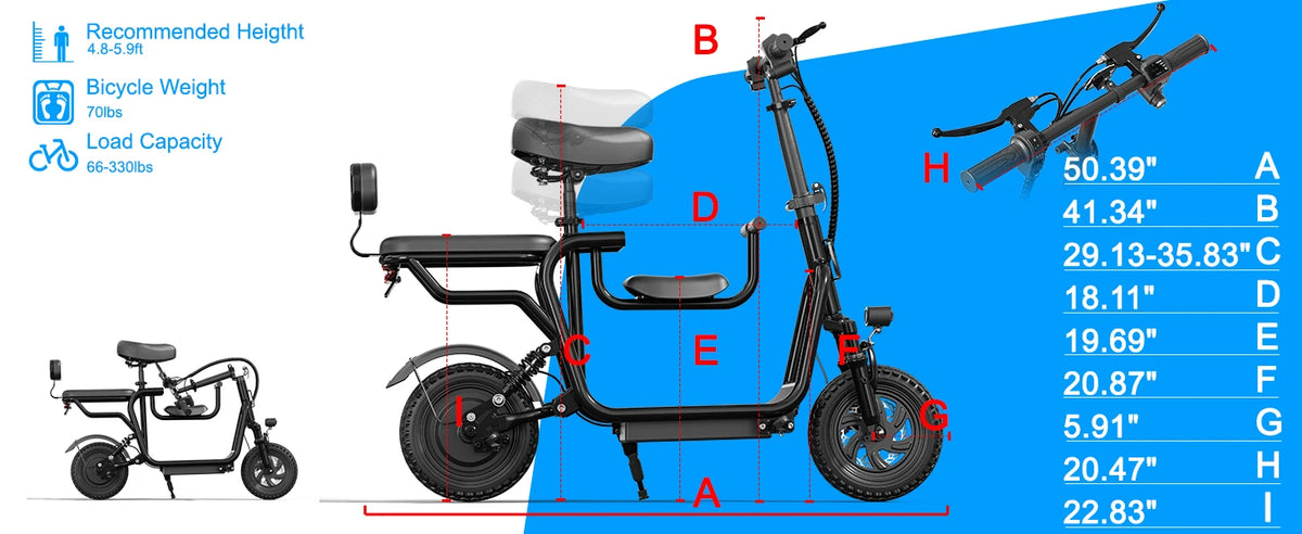 Spacewalk Electric Scooter with Seat for Adult, 48V Electric Scooter for Adults 750W Motor, 20 Mile Range, 18.75MPH, 14" Tires