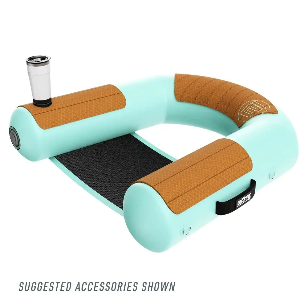 Hangout Suite Floating Chair Pool Beach Lake Boat Float Adults Family Friendly 4FT Multiple Colors 1 or 2 Pack, Customized