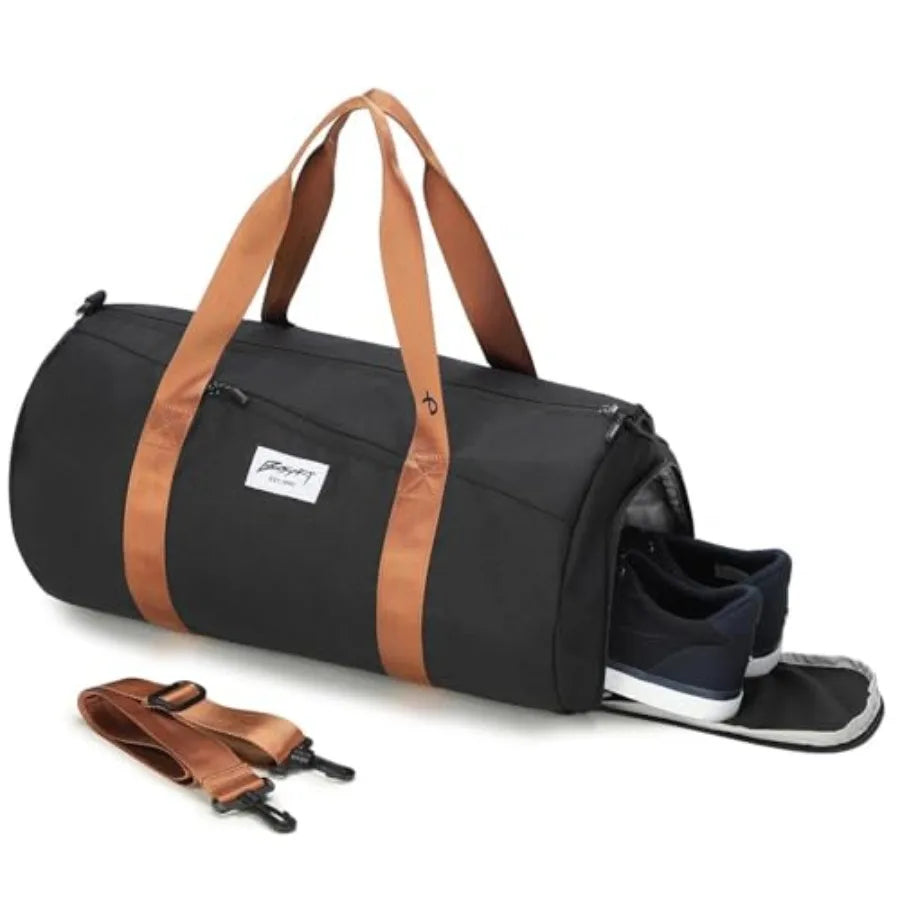 Gym Bags for Men with Side Pocket 38L Large Sports Gym Duffle Bag Adjustable StrapandShoe Compartment, Waterproof, Spacious, Du