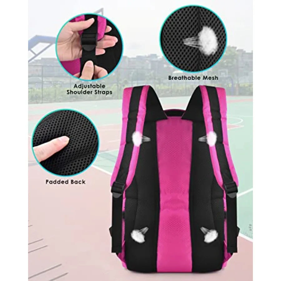 Soccer Backpack Sports Bag with Ball Holder and Shoe Compartment for Football Basketball Volleyball Rugby