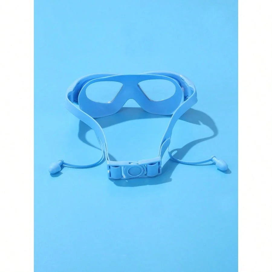 Oversized Swimming Goggles, Anti-Fog Anti-Water Silicone Swim Glasses With Ear Plugs, Suitable For Swimming Training And Leisure, Holiday Gift, Beach Essentials, Beach Accessories, Pool Float